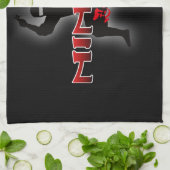 Ninja Silhouette Theedoek (Gevouwen)