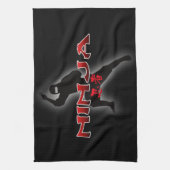 Ninja Silhouette Theedoek (Verticaal)