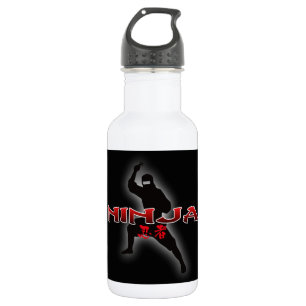 Ninja Silhouette Waterfles