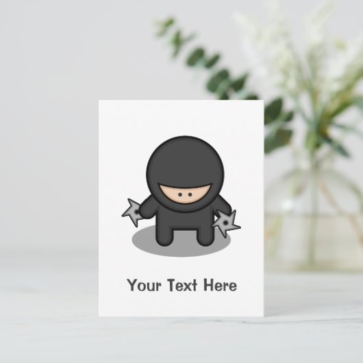 Ninja Skillz Briefkaart (Staand voorkant)