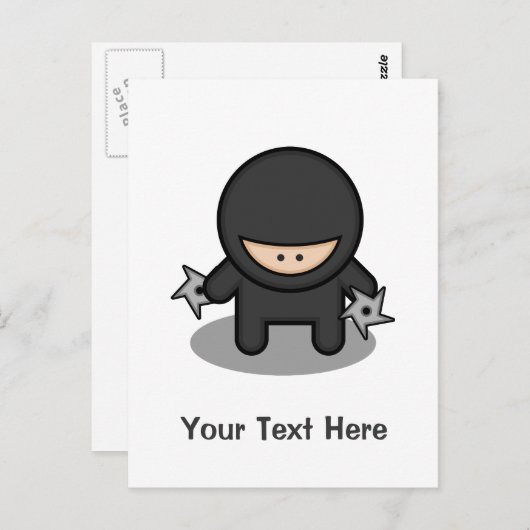 Ninja Skillz Briefkaart (Voorkant / Achterkant)