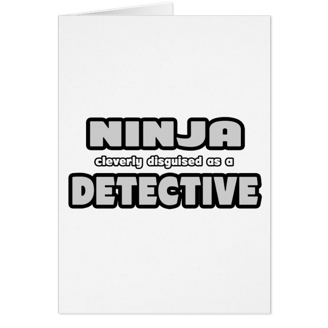 Ninja slim vermomd als detective (Voorkant)