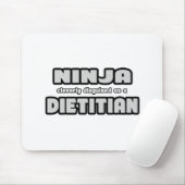 Ninja slim vermomd als diëtist muismat (Met muis)