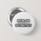 Ninja slim vermomd als optometrist ronde button 5,7 cm (Voorkant /achterkant)