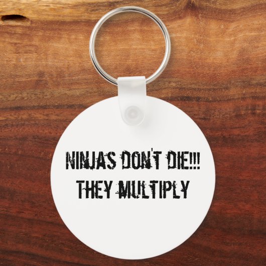 ninja slogan Sleutelhanger (Voorkant)