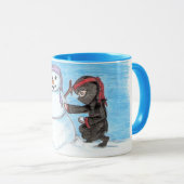 Ninja Snowman ringer Mok (Voorkant rechts)