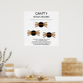 Ninja Spiders. Poster (Keuken)