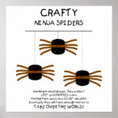 Ninja Spiders. Poster (Voorkant)