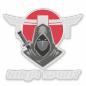 Ninja Spirit Martial Arts Sticker (Voorkant)