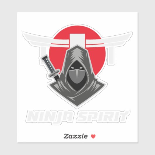 Ninja Spirit Martial Arts Sticker (Vel)