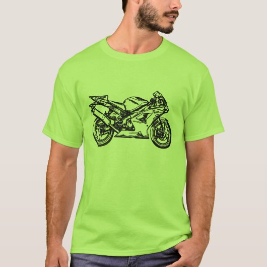 Ninja Sportbike Art T-shirt (Voorkant)