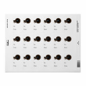 Ninja Squirrel Etiket (Full Sheet)