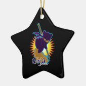 Ninja Squirrel Keramisch Ornament (Links)