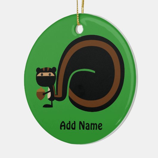 Ninja Squirrel Keramisch Ornament (Links)