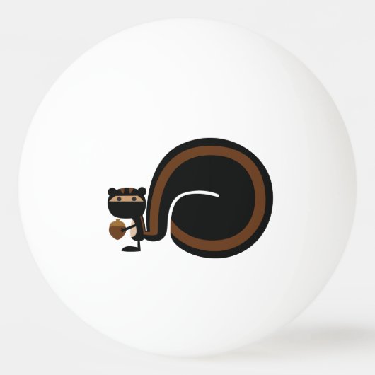 Ninja Squirrel Pingpongbal (Voorkant)