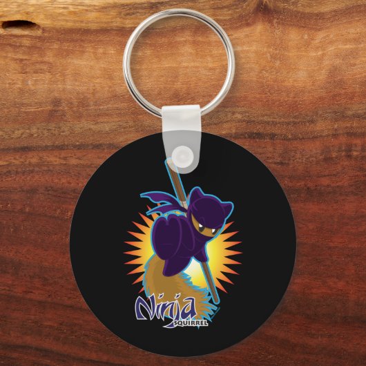 Ninja Squirrel Sleutelhanger (Voorkant)