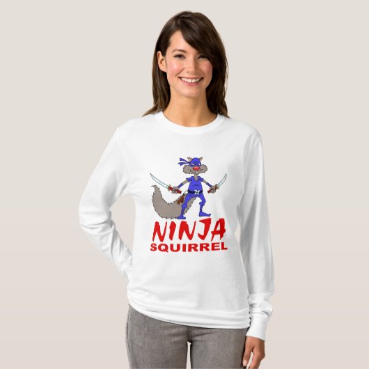 Ninja Squirrel T-shirt (Voorkant volledig)
