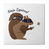 Ninja Squirrel Tegeltje (Voorkant)