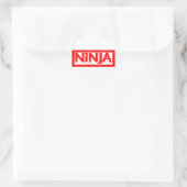 Ninja Stamp Ronde Sticker (Tas)