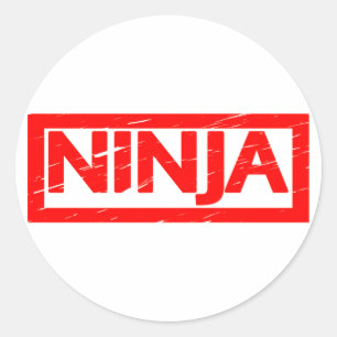 Ninja Stamp Ronde Sticker