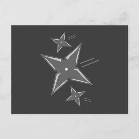 Ninja Stars Briefkaart (Voorkant)