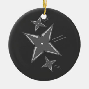 Ninja Stars Keramisch Ornament