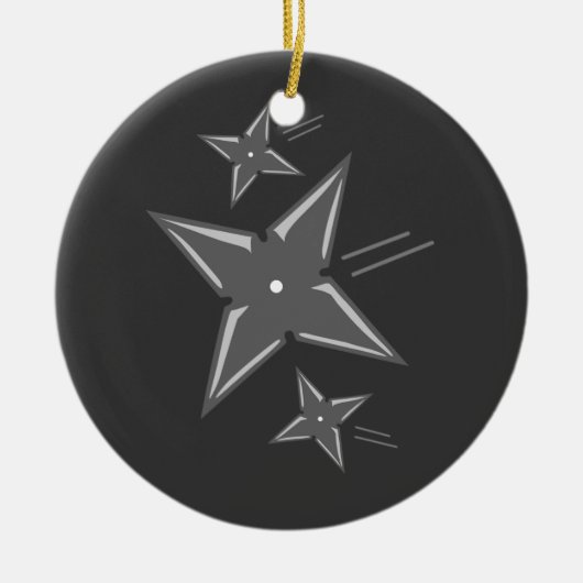 Ninja Stars Keramisch Ornament (Voorkant)