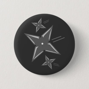 Ninja Stars Ronde Button 5,7 Cm