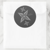 Ninja Stars Ronde Sticker (Tas)