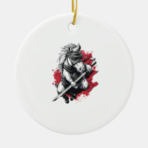 Ninja Stealth Eenhoorn (1) Keramisch Ornament