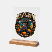 Ninja Stealth Kat Kata Moeder Cadeau Idee - Ninja Acryl Bord (Hoek)