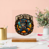 Ninja Stealth Kat Kata Moeder Cadeau Idee - Ninja Acryl Bord (Huwelijk)