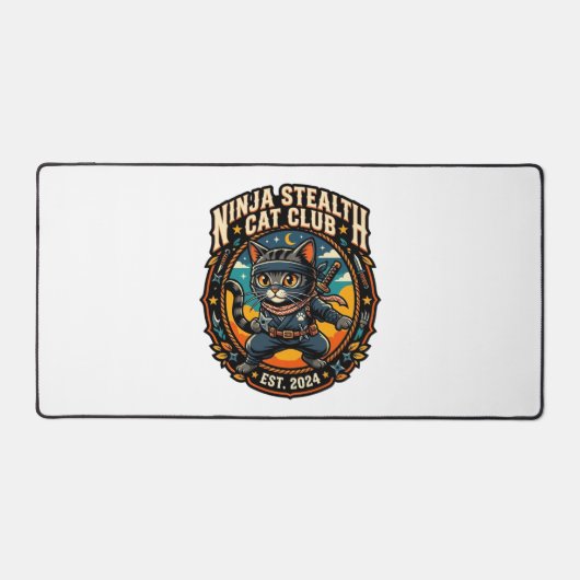 Ninja Stealth Kat Kata Moeder Cadeau Idee - Ninja Bureaumat (Voorkant)