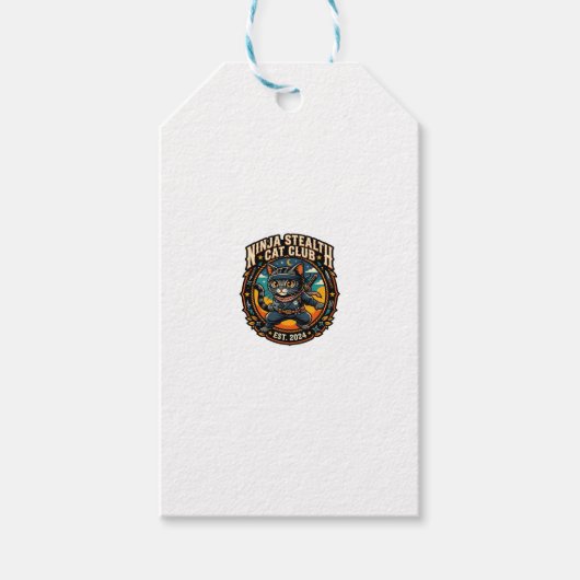 Ninja Stealth Kat Kata Moeder Cadeau Idee - Ninja Cadeaulabel (Voorkant)