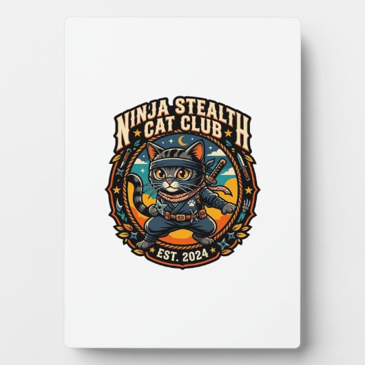 Ninja Stealth Kat Kata Moeder Cadeau Idee - Ninja Fotoplaat (voorkant)