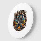 Ninja Stealth Kat Kata Moeder Cadeau Idee - Ninja  Grote Klok (Hoek)