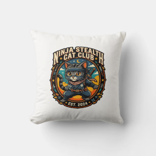 Ninja Stealth Kat Kata Moeder Cadeau Idee - Ninja  Kussen