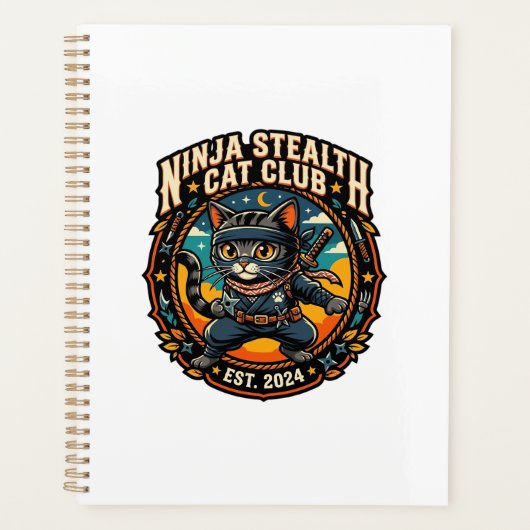 Ninja Stealth Kat Kata Moeder Cadeau Idee - Ninja  Planner (Voorkant)