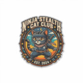 Ninja Stealth Kat Kata Moeder Cadeau Idee - Ninja  Sticker (Voorkant)