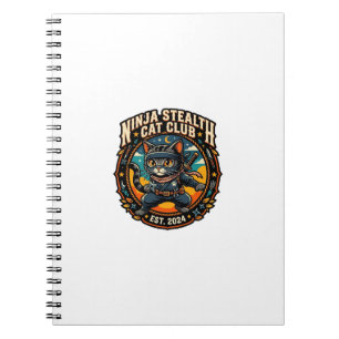 Ninja Stealth Kat Katachtige Moeder Cadeau Idee - Notitieboek