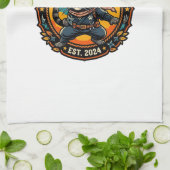Ninja Stealth Kat Katachtige Moeder Cadeau Idee - Theedoek (Gevouwen)