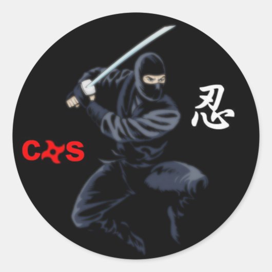 ninja sticker (Voorkant)