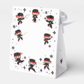 Ninja stijl kinderverjaardag bedankdoosjes (Achterkant)