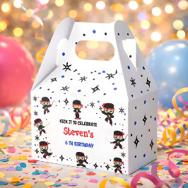 Ninja stijl kinderverjaardag bedankdoosjes