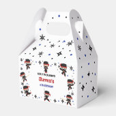 Ninja stijl kinderverjaardag bedankdoosjes (Achterkant)