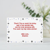 Ninja stijl kinderverjaardag bedankkaart (Staand voorkant)