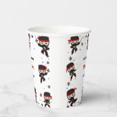 Ninja stijl kinderverjaardag papieren bekers (Rechts)