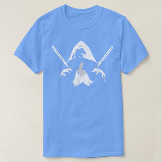 Ninja-strijder bushido samurai sword martia t-shirt (Design voorkant)