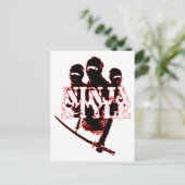 NINJA STYLE : BRIEFKAART (Staand voorkant)