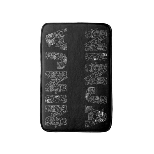 Ninja Superb Text Art Badmat (Voorkant Verticaal)